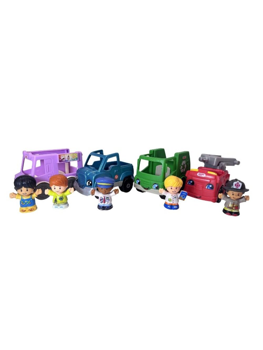 Little People Cars and Dolls Ice Cream Recycling Fire Truck Vehicles